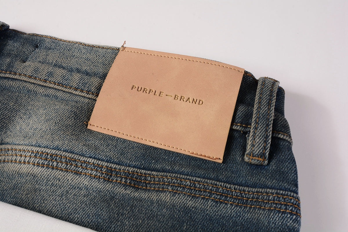 Mens Purple Ripped Jeans Skinny Slim Fit Denim Pants Designer Flared Jeans for Men 9009