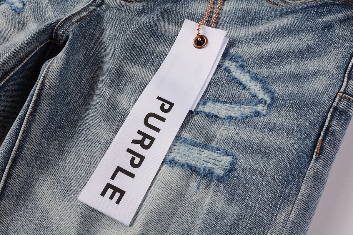 New Purple Personality Fashion Jeans 9038
