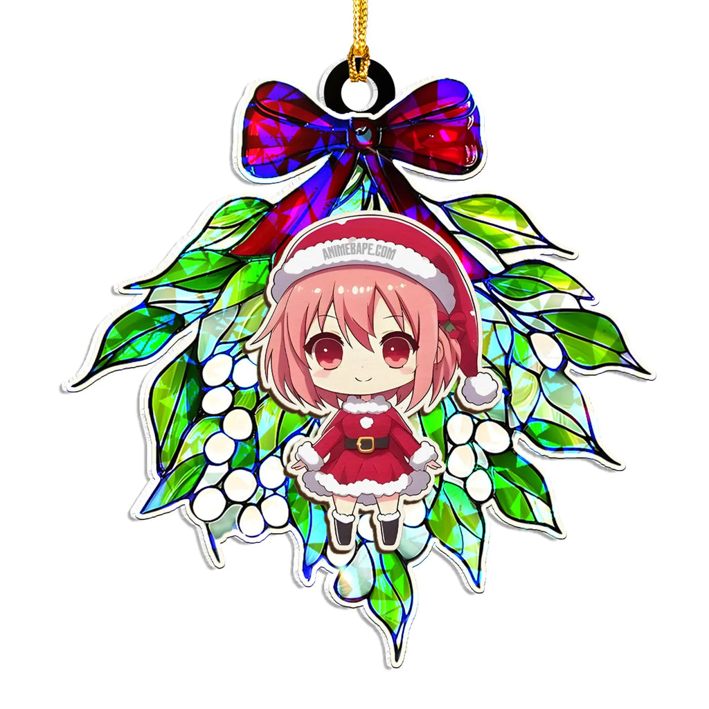 Sakura Haruno Naruto V3 Wood Shattered Glass Hologram Ornament - 8 in