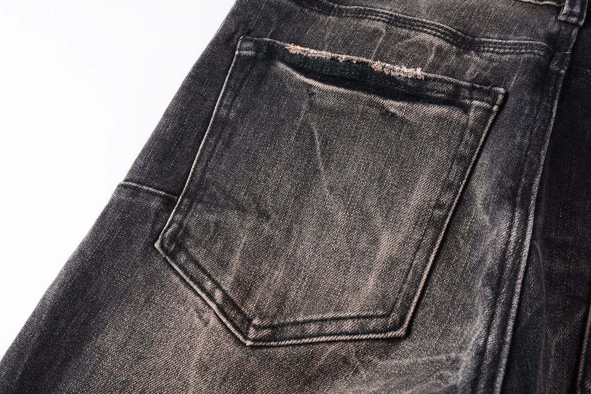 Jeans Mens Jeans Man Jeans Pants Designer Black Skinny Stickers Light Wash Ripped Motorcycle 9057