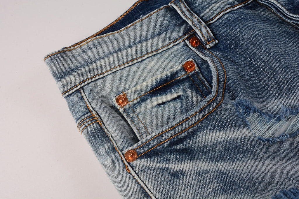 New Purple Personality Fashion Jeans 9038