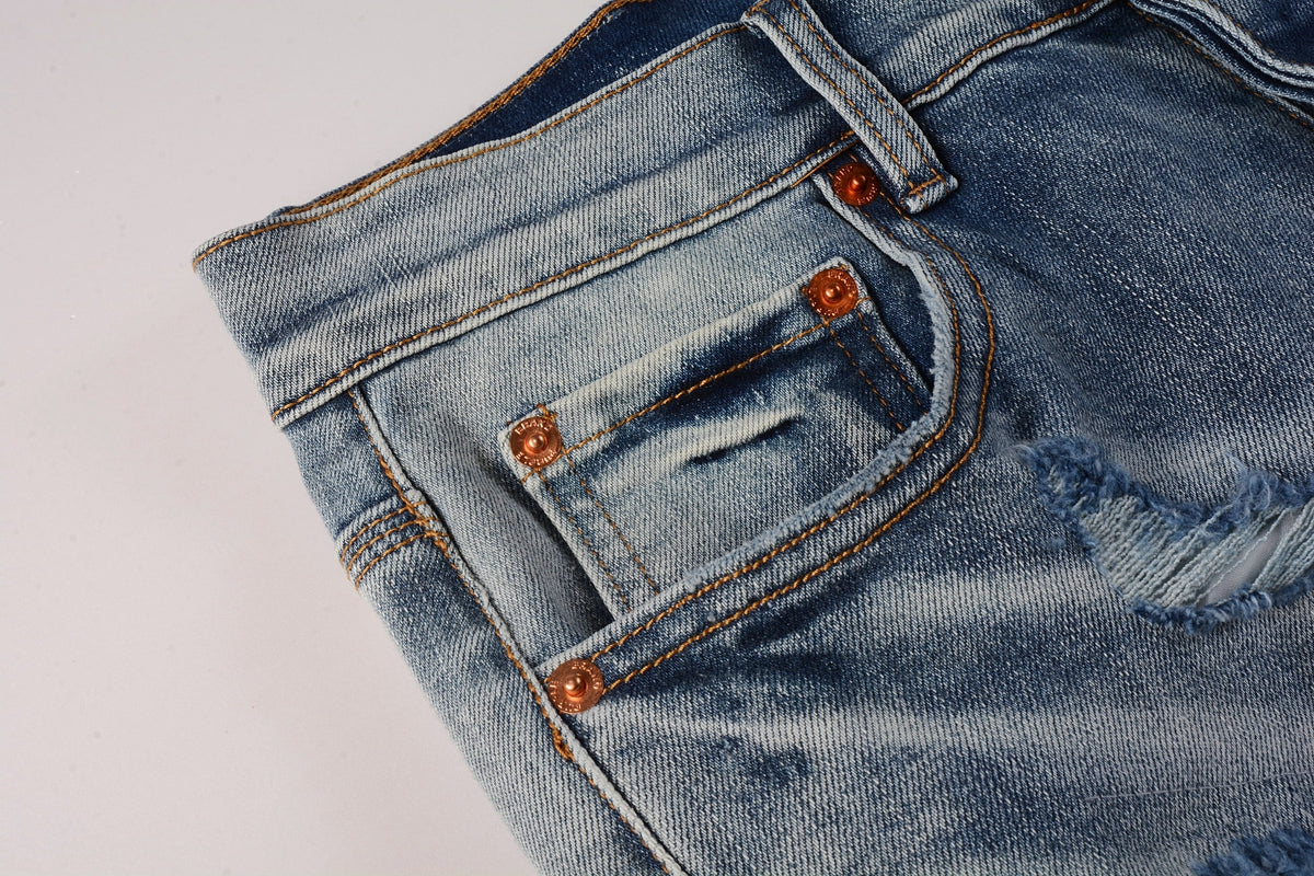 New Purple Personality Fashion Jeans 9038
