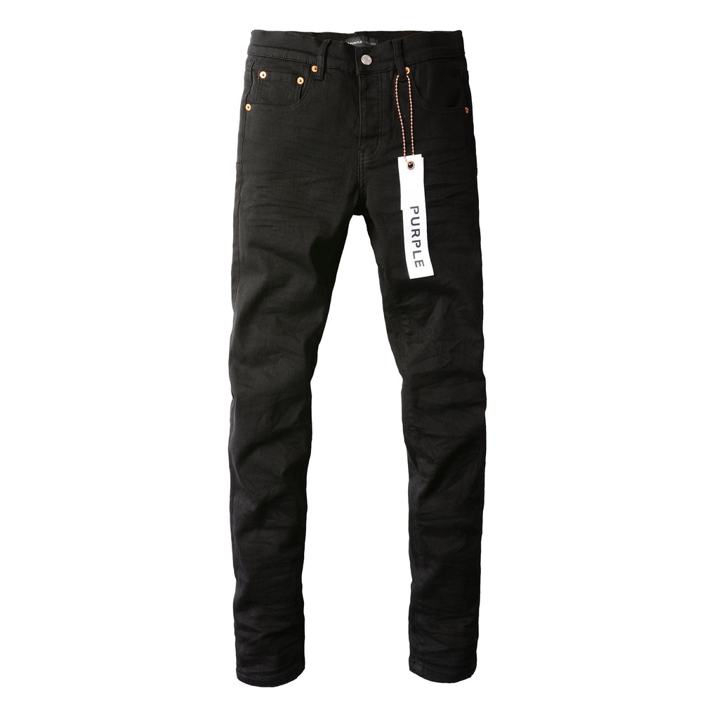 Men Streetwear Skinny Jeans Black Wash with Clean Minimalist Style 9023