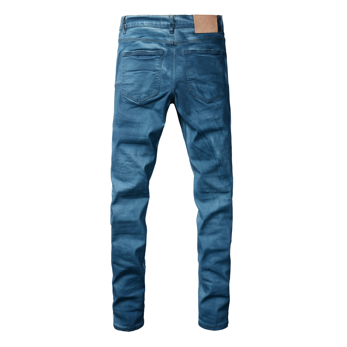 Men classic streetwear Jeans Washed BlueClean Look Skinny Fit 9106
