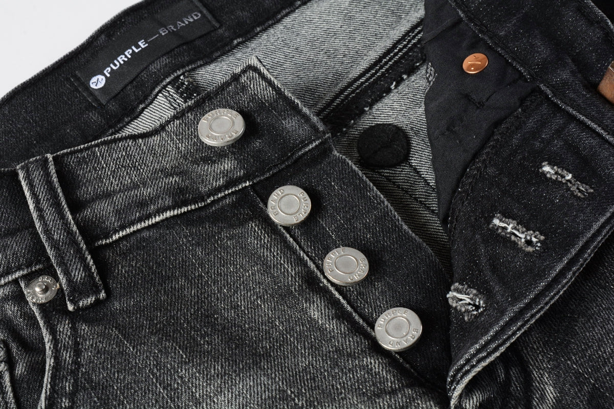 Men Classic Streetwear Jeans Distressed Grey Ripped skinny Fit 9103