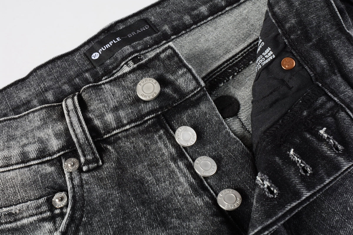 Men Distressed Grey Washed skinny Jeans Ripped Scratch style 9105