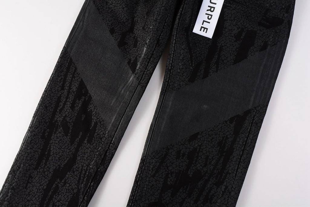 Jeans Coating Texture Personalized Fashion Trend High quality pants 9026