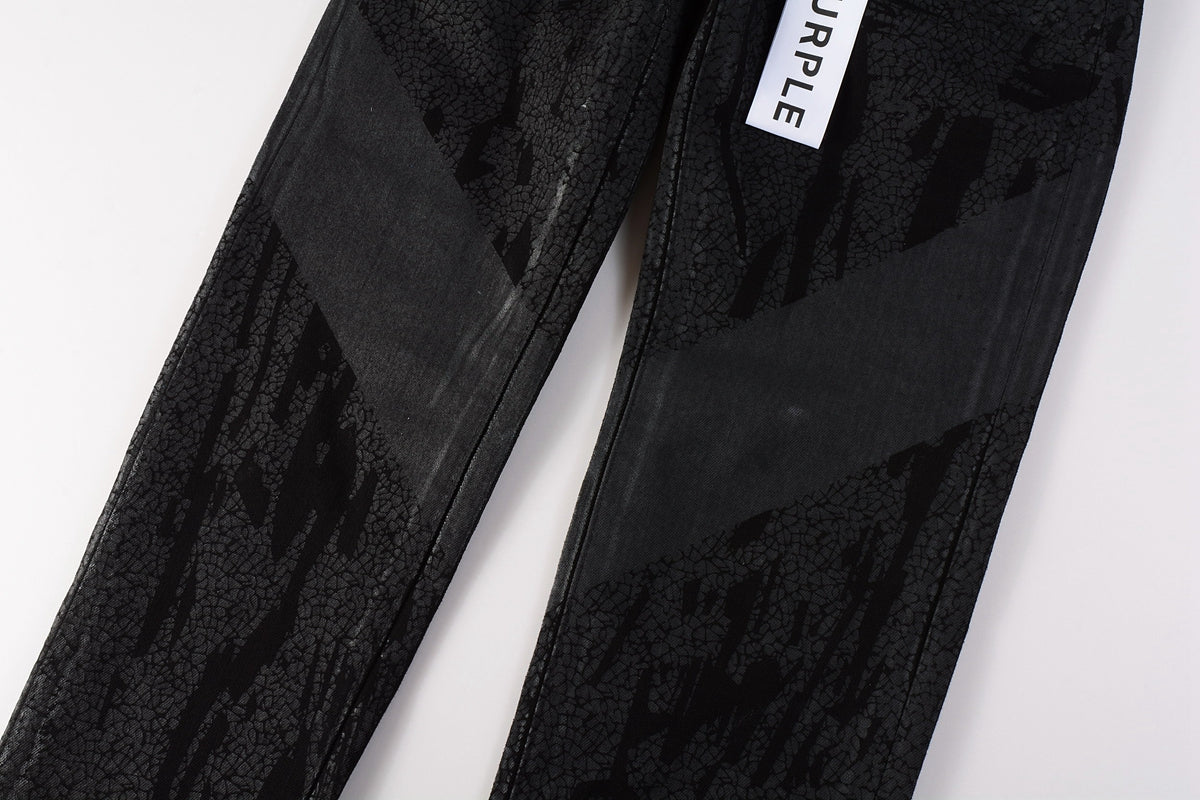 Jeans Coating Texture Personalized Fashion Trend High quality pants 9026