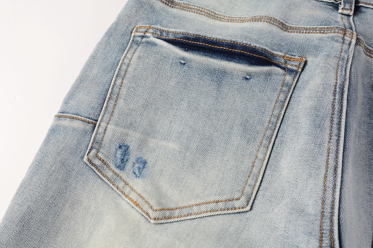 New Purple Personality Fashion Jeans 9038