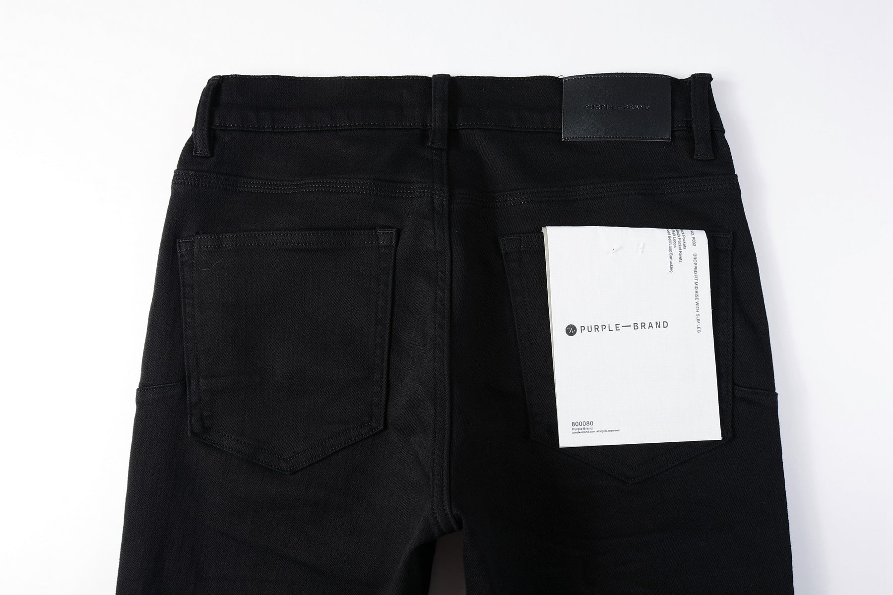Men Streetwear Skinny Jeans Black Wash with Clean Minimalist Style 9023
