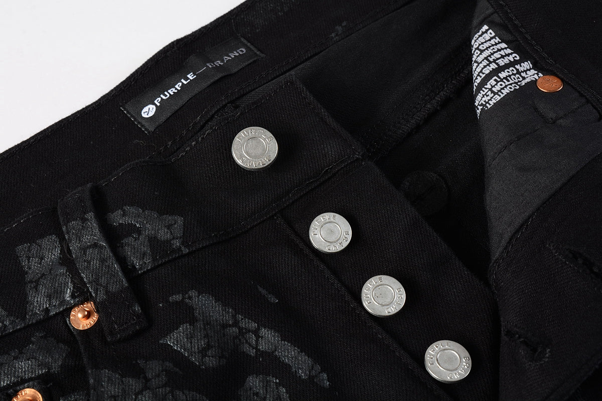 Jeans Coating Texture Personalized Fashion Trend High quality pants 9026