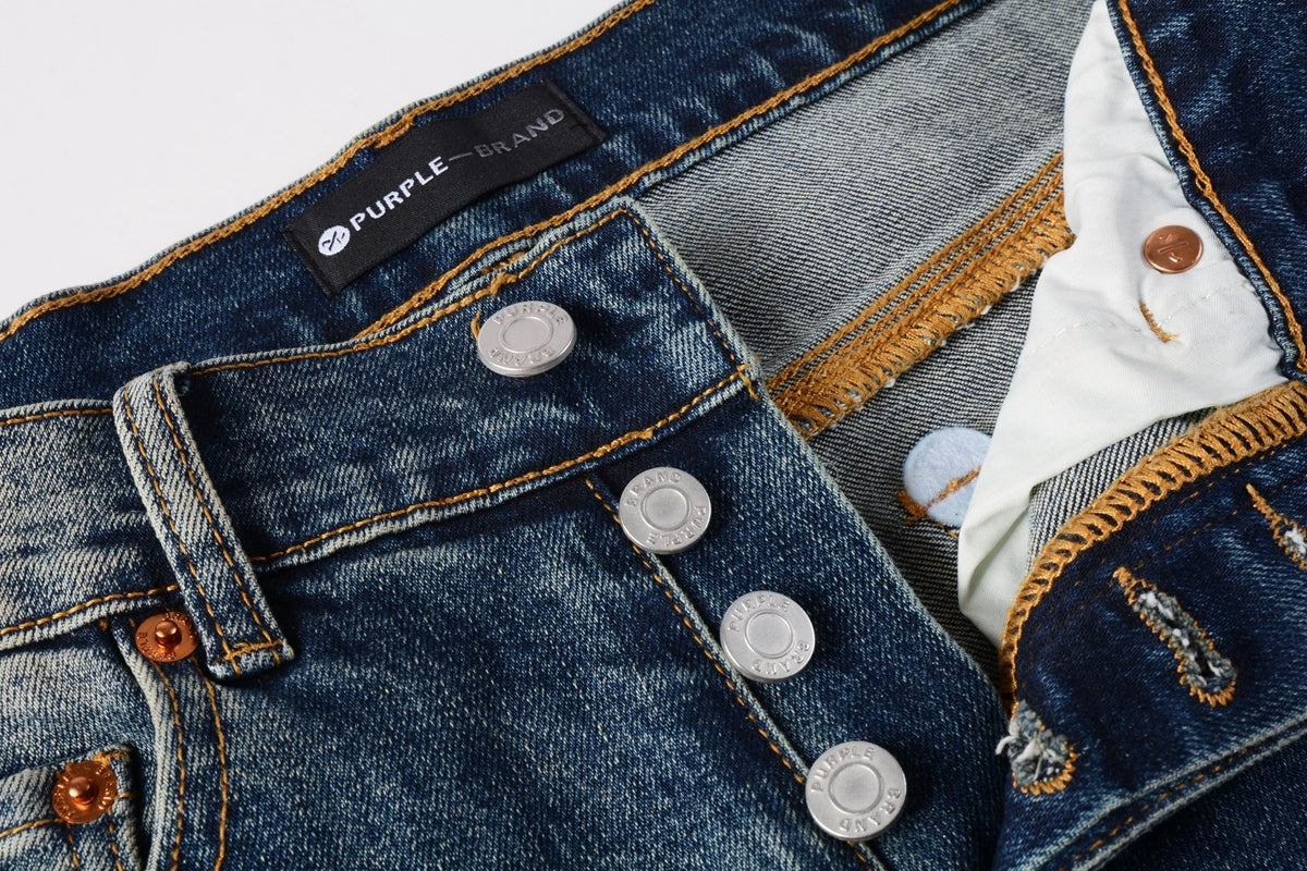 Men Classic Streetwear Jeans Light Washed Distressed skinny Fit 9097