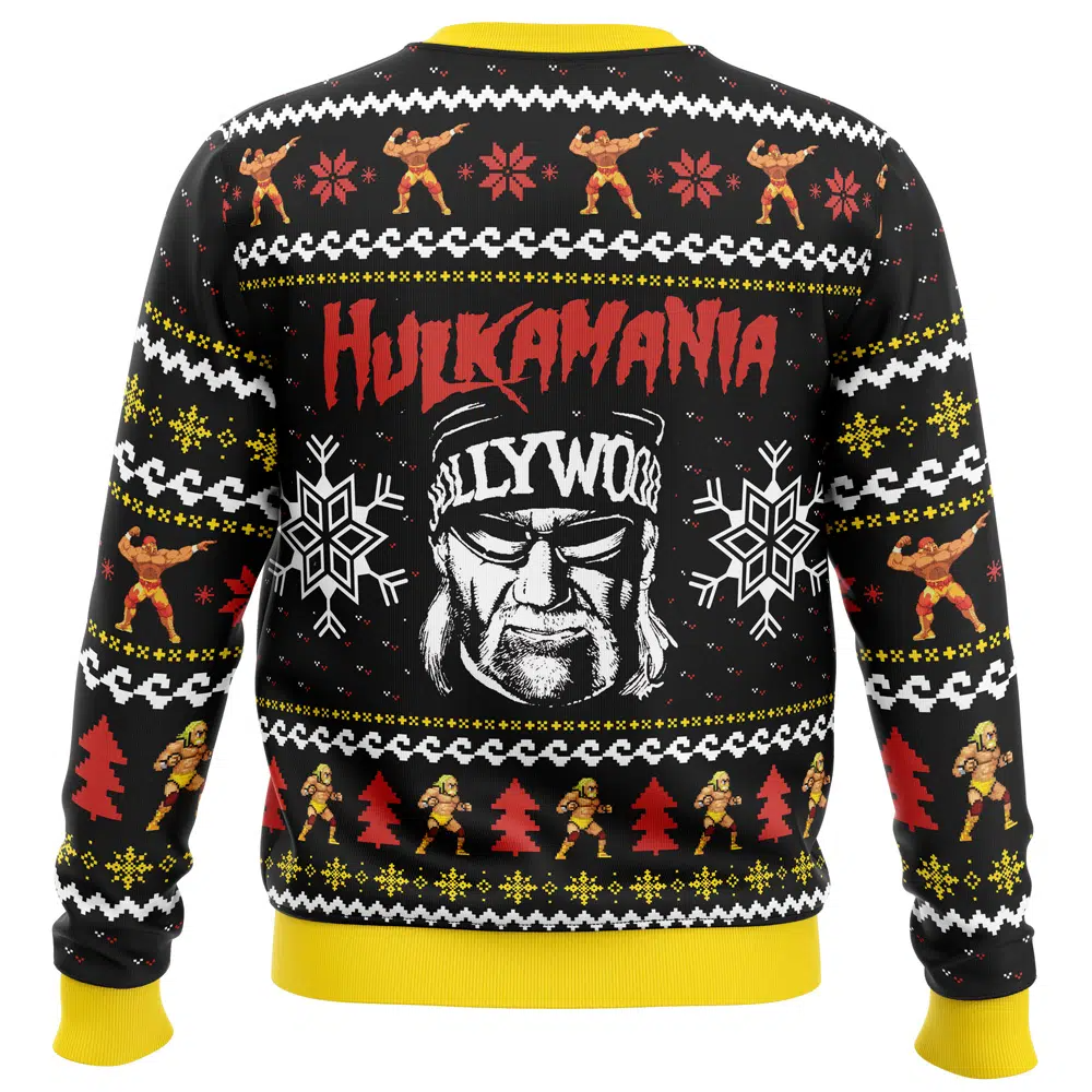 Hulkamania Hulk Hogan Ugly Christmas Sweater - 5XL
