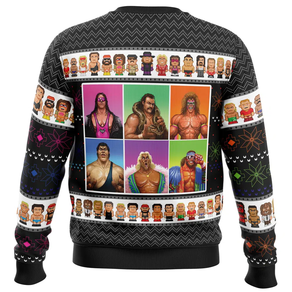 WWF Wrestling Legends Randy Savage Ugly Christmas Sweater - 5XL