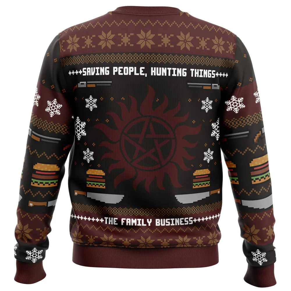 Winchester Christmas Supernatural Ugly Christmas Sweater - 5XL