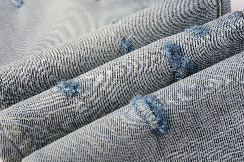 New Purple Personality Fashion Jeans 9038