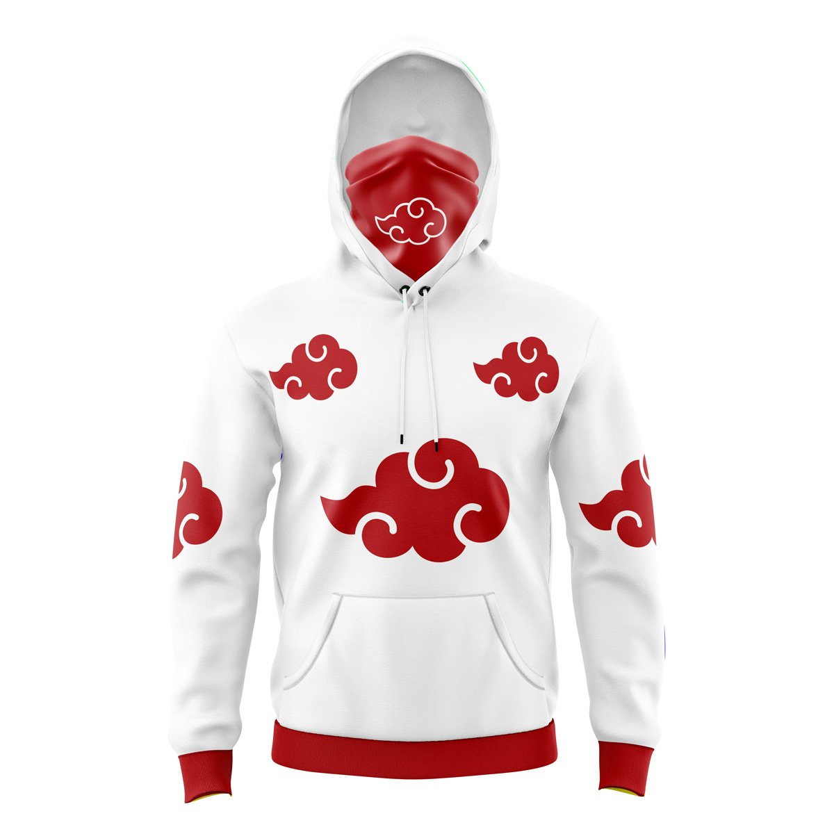 Akatsuki White Naruto Masked Hoodie - 6XL