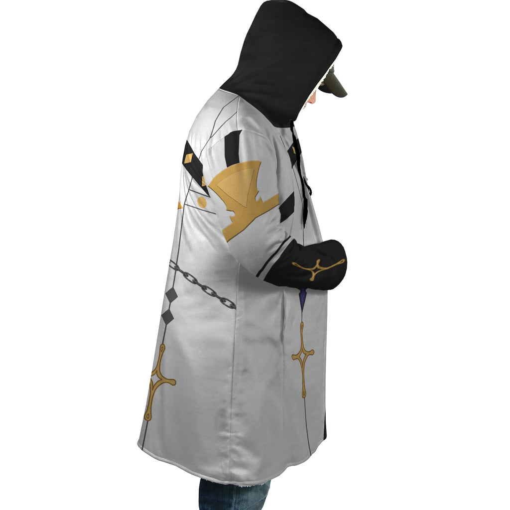 Albedo Genshin Impact Cosplay Hooded Cloak Coat - XL