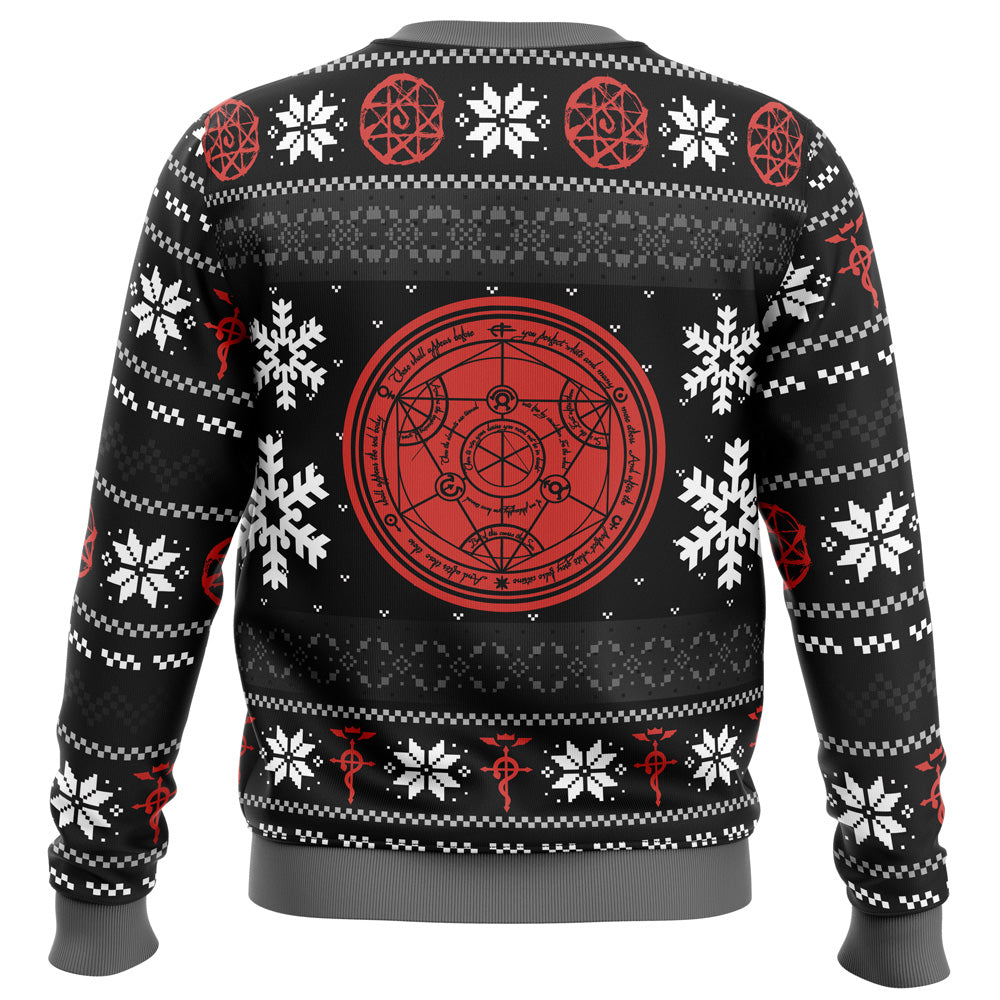 Alchemy Crossing Fullmetal Alchemist Ugly Christmas Sweater - 5XL