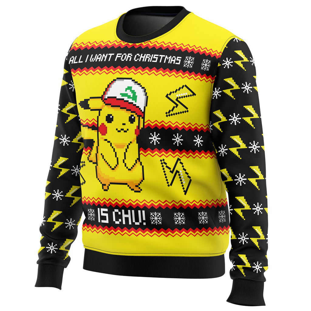 All I Want For Christmas Is CHU! Ugly Christmas Sweater - 3XL