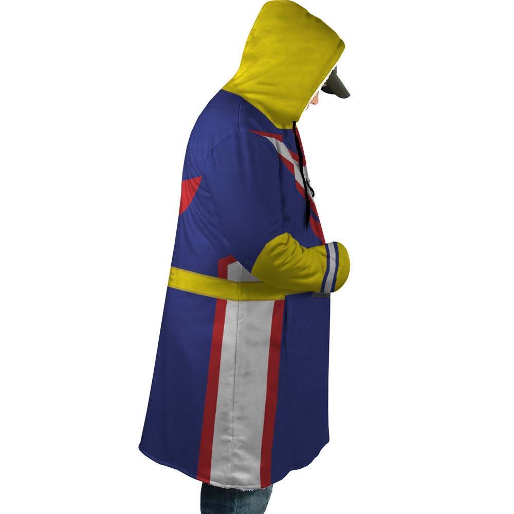 All Might My Hero Academia Hooded Cloak Coat - M