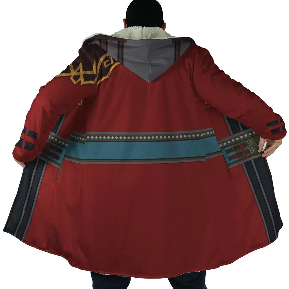 Auron Final Fantasy Hooded Cloak Coats - 2XL