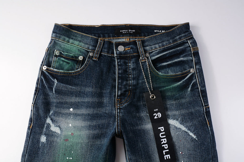 Blue Stretch Jeans 9070 with Medium Elasticity andFull Length Design