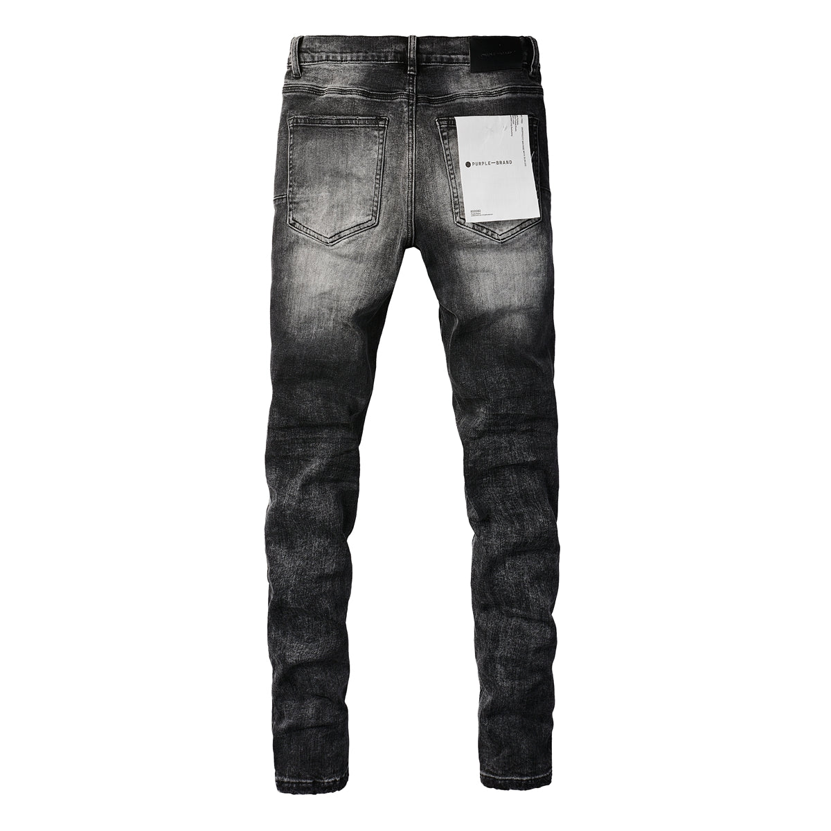 Men Streetwear Skinny Jeans Dark Gray Wash with Minimalist Style 9019