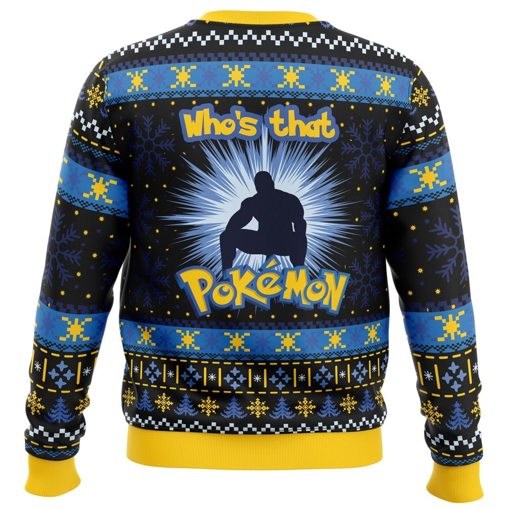 Barry Wood Who’s that Pokemon Ugly Christmas Sweater - 5XL