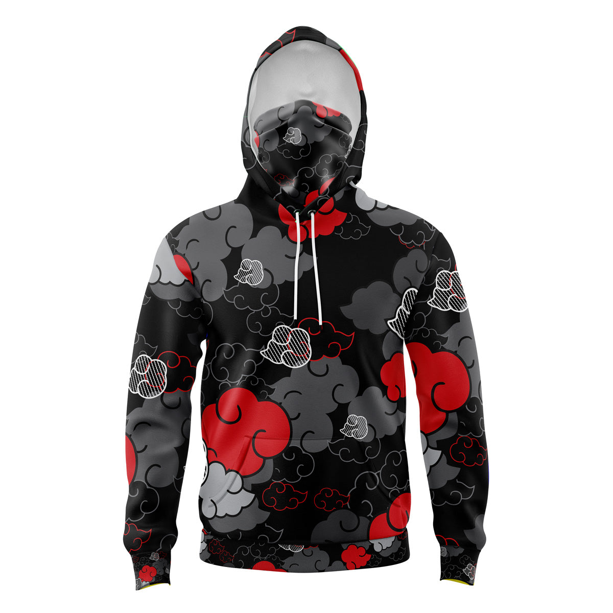 Naruto Hoodie Black Aloha Akatsuki Masked - 6XL