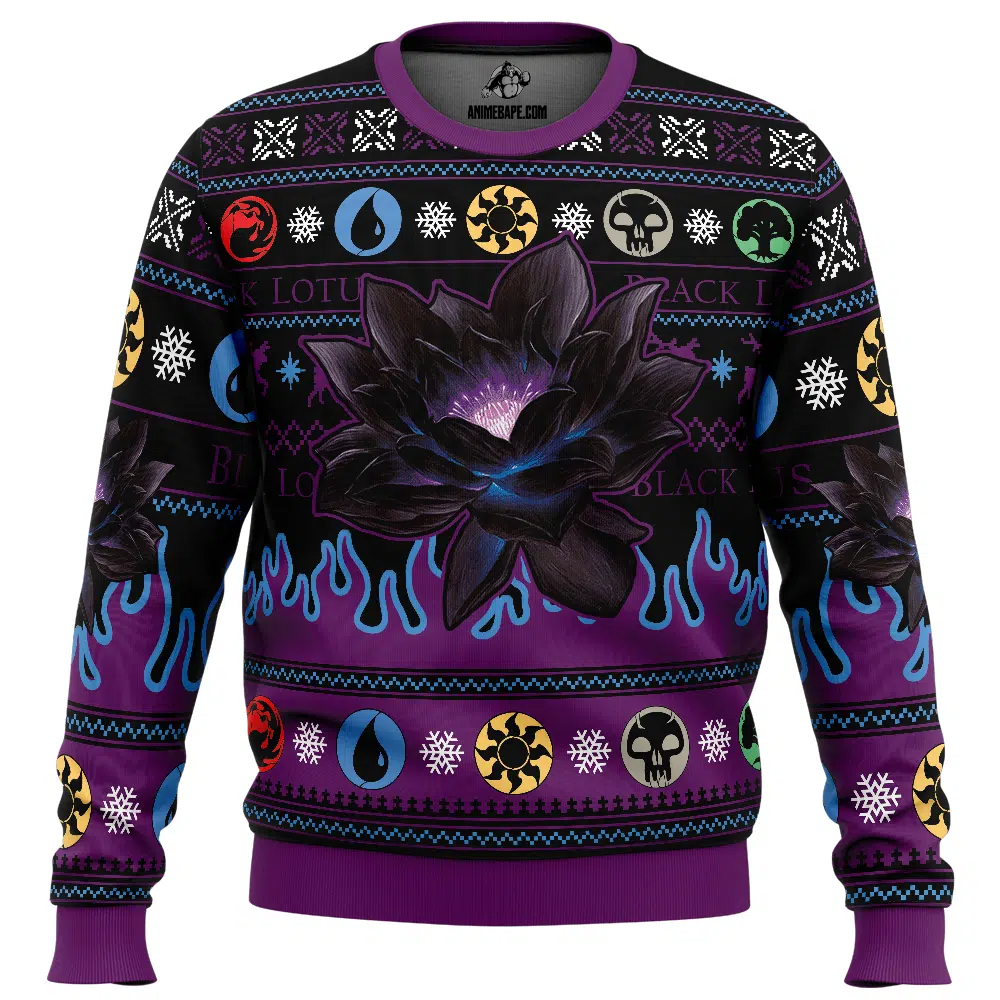 Black Lotus Magic the Gathering Ugly Christmas Sweater - 6XL