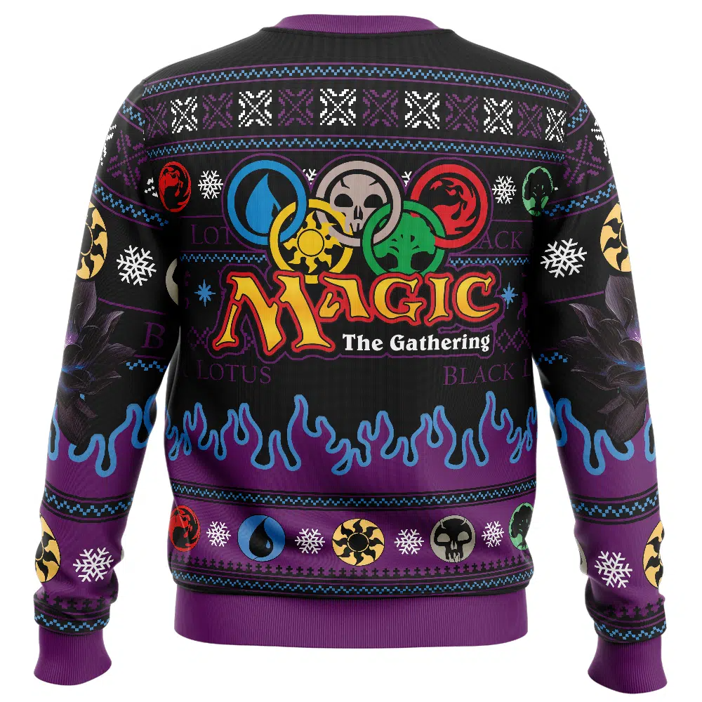 Black Lotus Magic the Gathering Ugly Christmas Sweater - 5XL