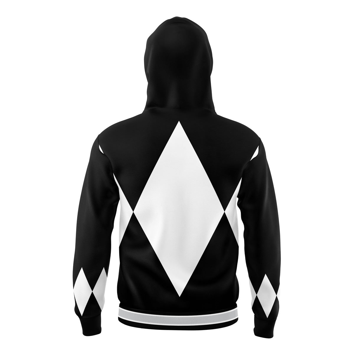 Black Ranger Mighty Morphin Power Rangers Masked Hoodie - M