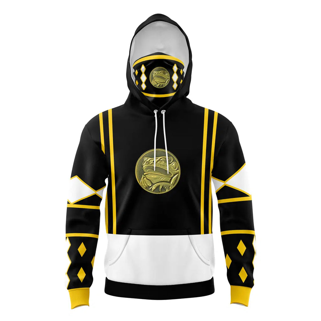 Black Ranger Power Rangers Ninjetti Masked Hoodie - 6XL