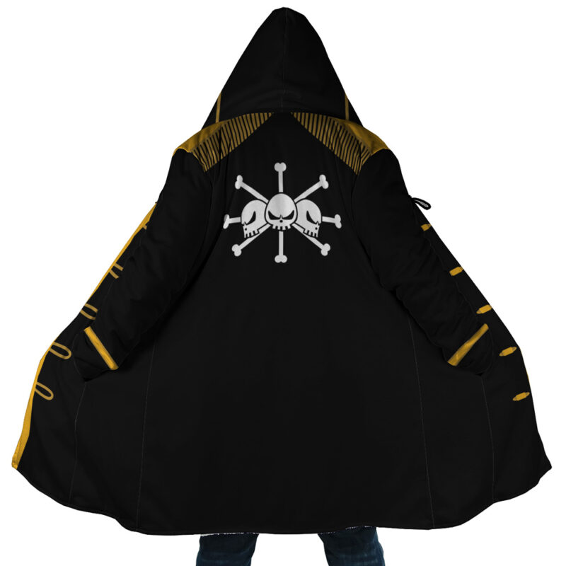 Blackbeard One Piece Pirates Hooded Cloak Coat - 3XL