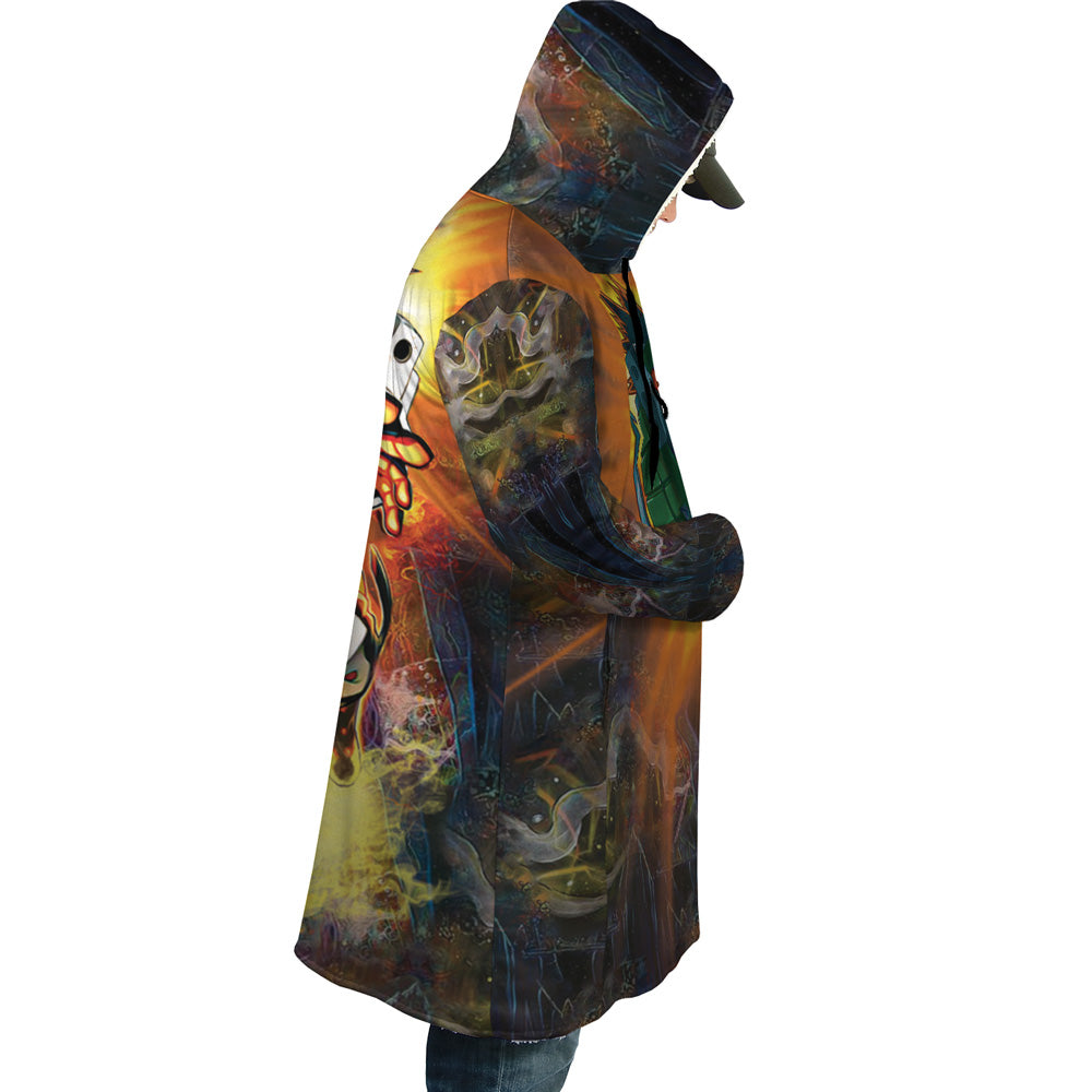 Blazing Bakugo My Hero Academia Hooded Cloak Coat - L