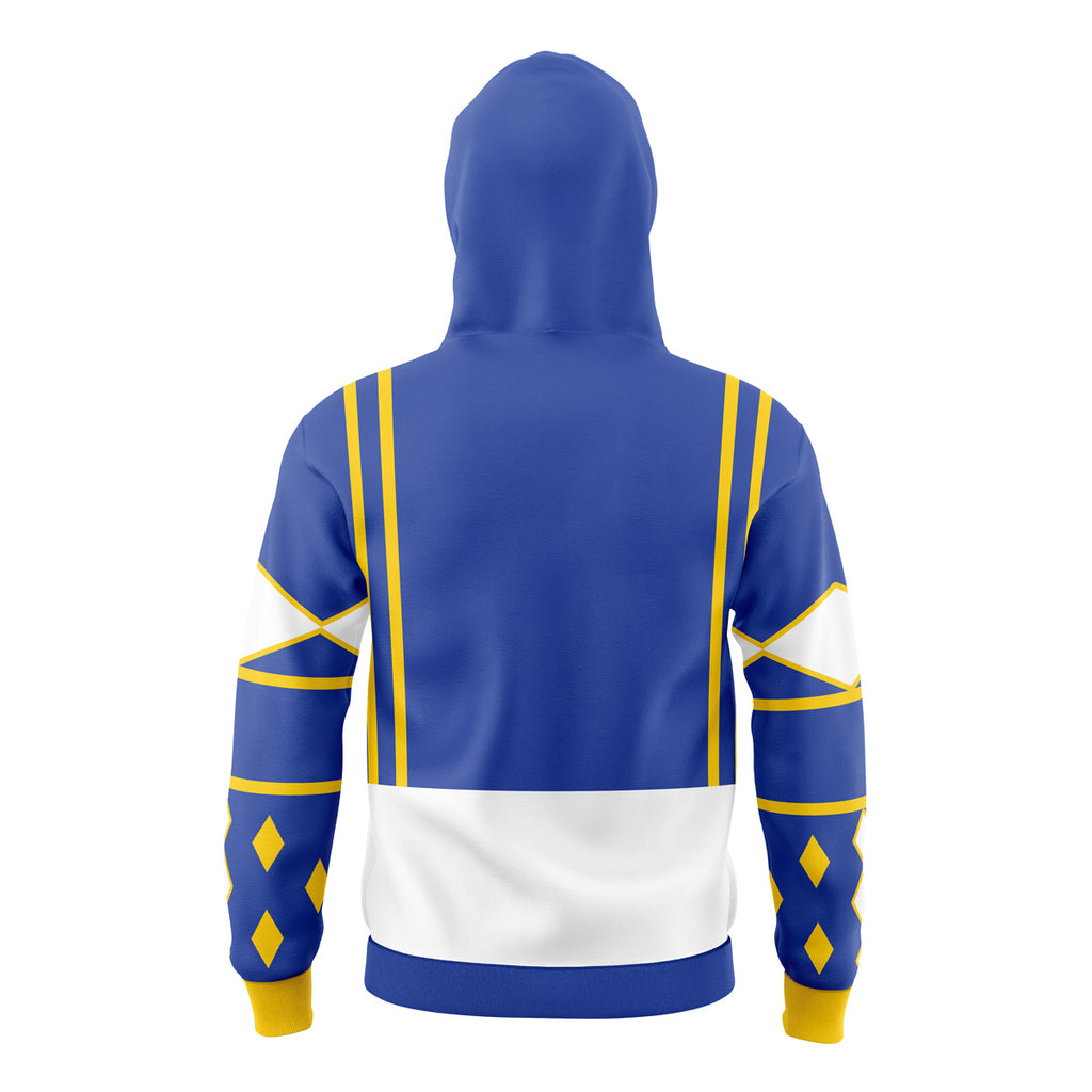 Blue Ranger Power Rangers Ninjetti Masked Hoodie - M