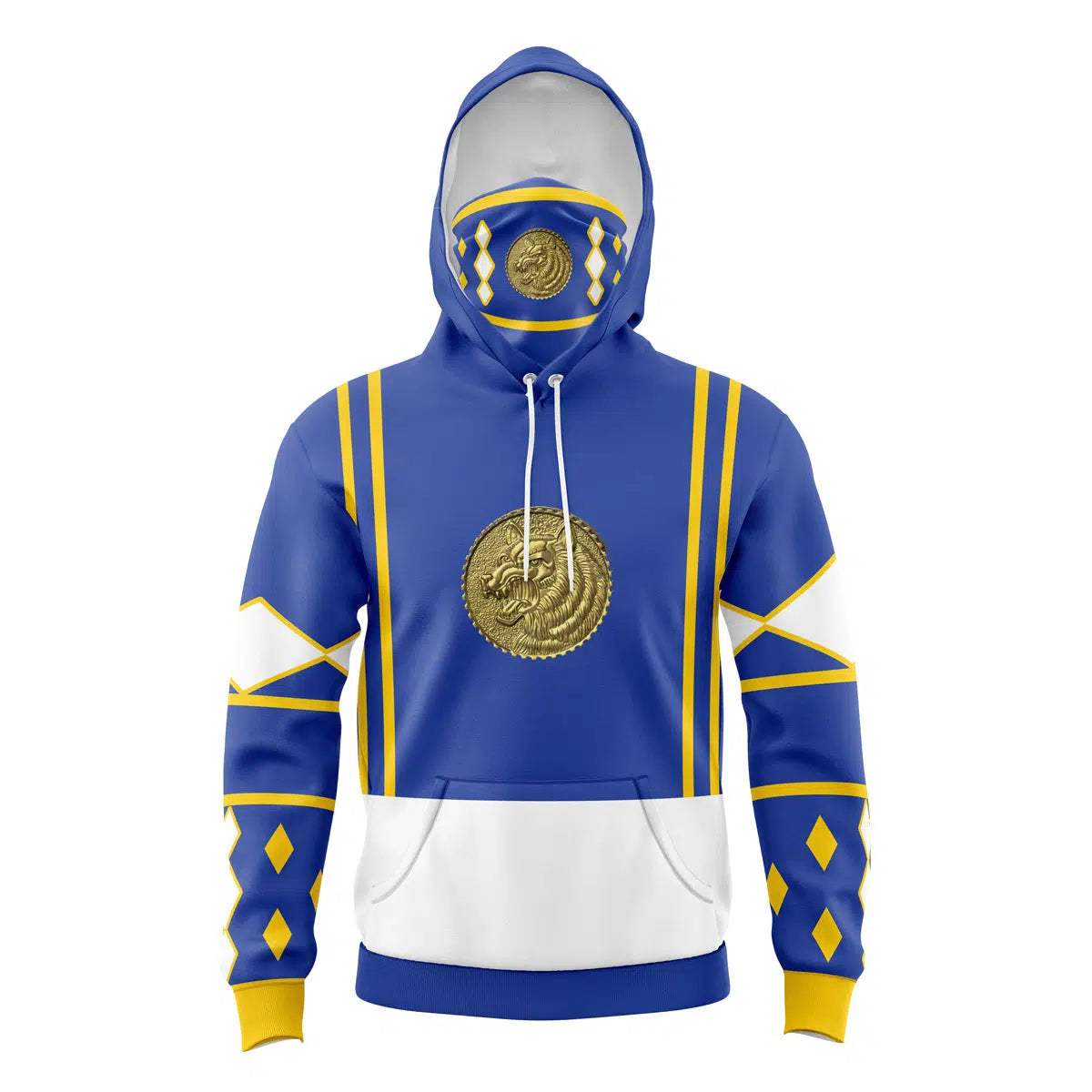 Blue Ranger Power Rangers Ninjetti Masked Hoodie - 6XL