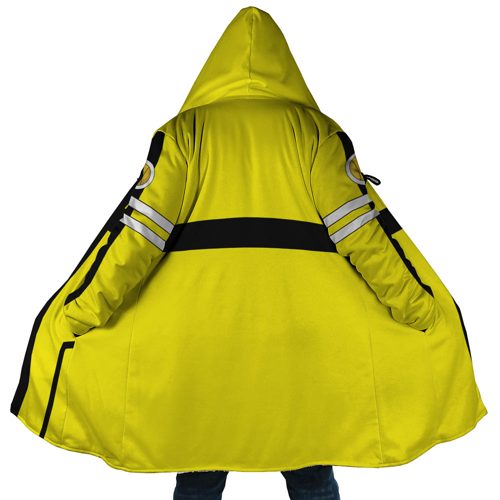 Brook Egghead Island One Piece Pirates Hooded Cloak Coat - 5XL