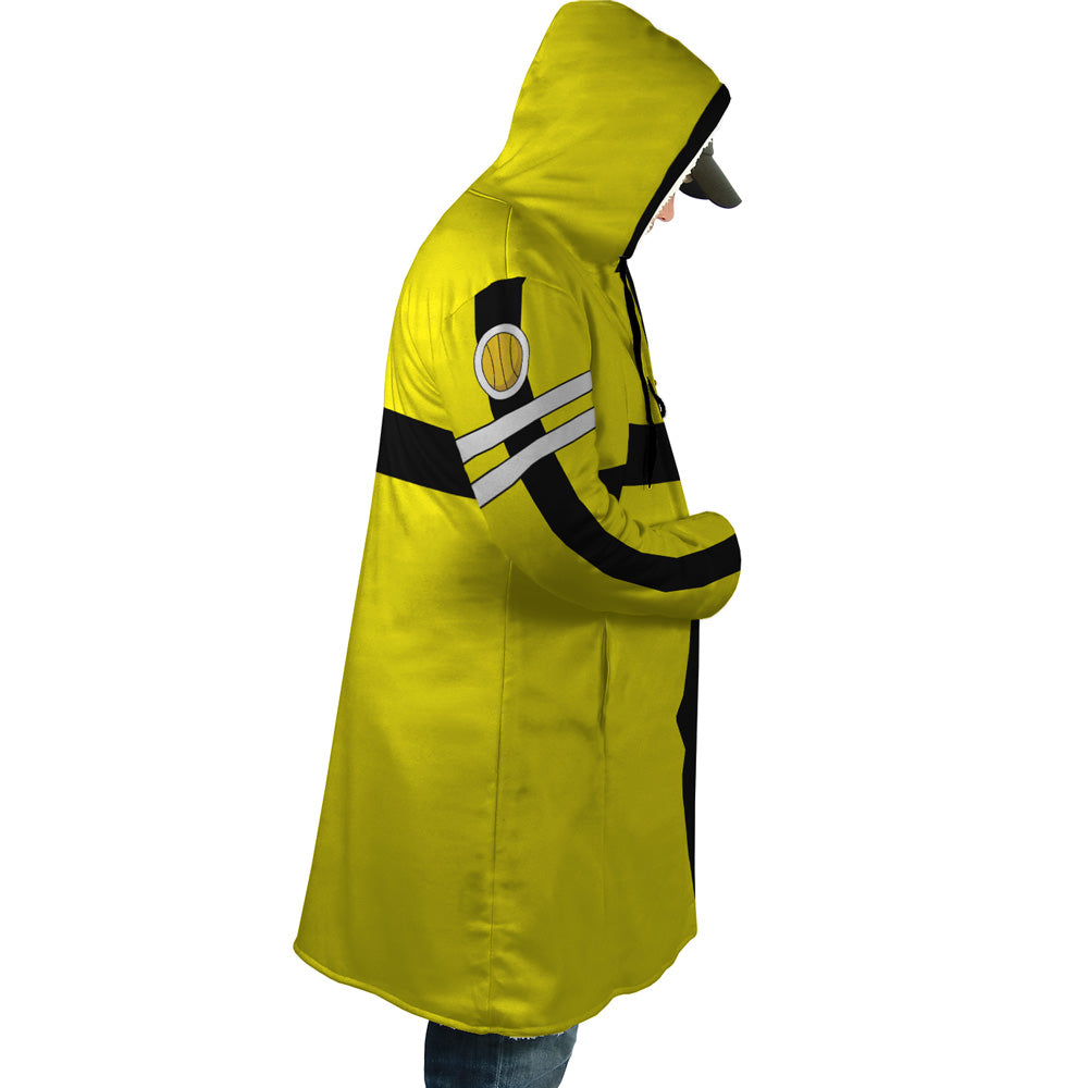 Brook Egghead Island One Piece Pirates Hooded Cloak Coat - M