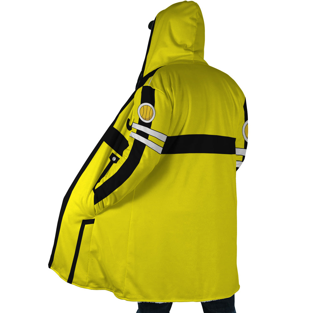 Brook Egghead Island One Piece Pirates Hooded Cloak Coat - L