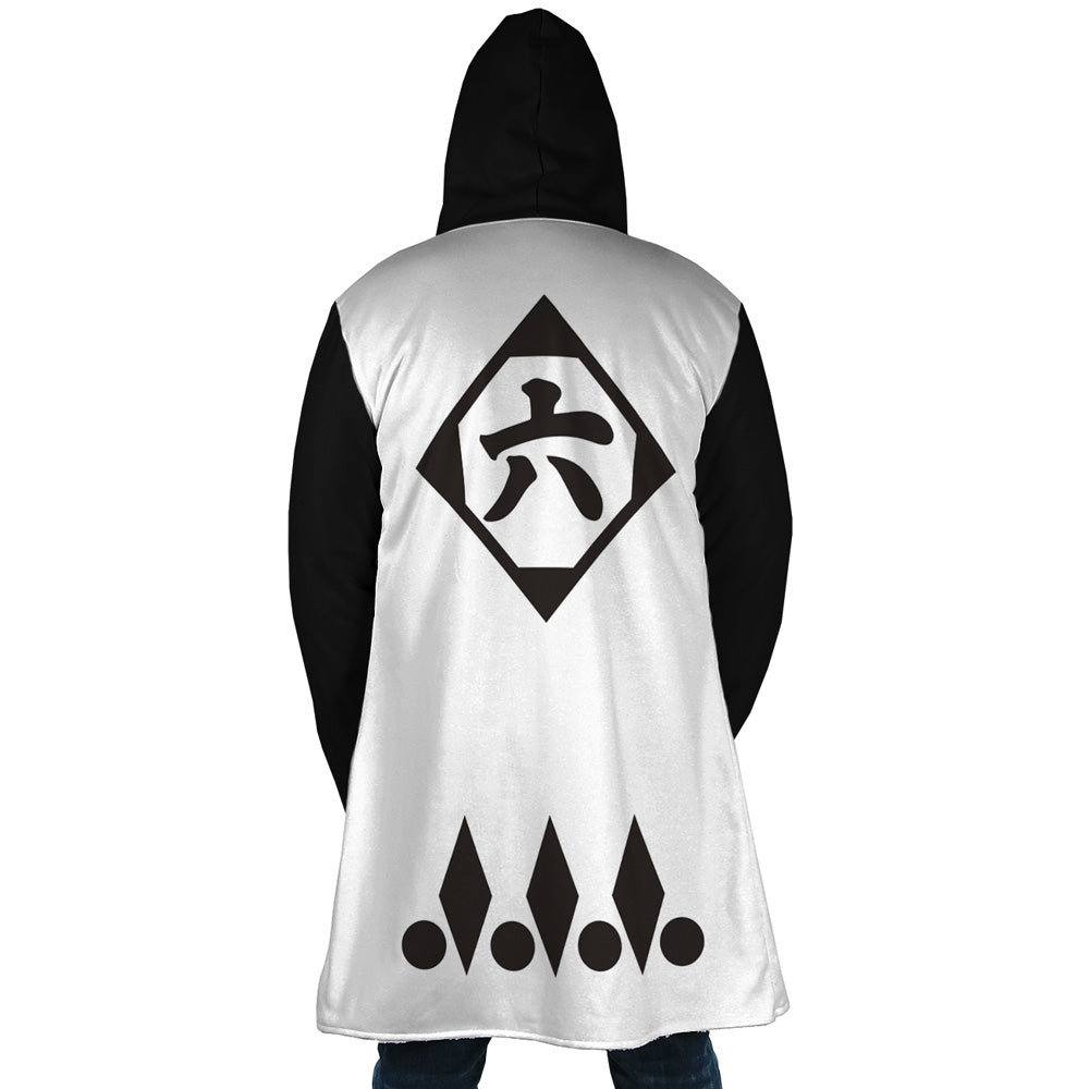 Byakuya Kuchiki 6th Division Captain Gotei 13 Bleach Hooded Cloak Coat - XL