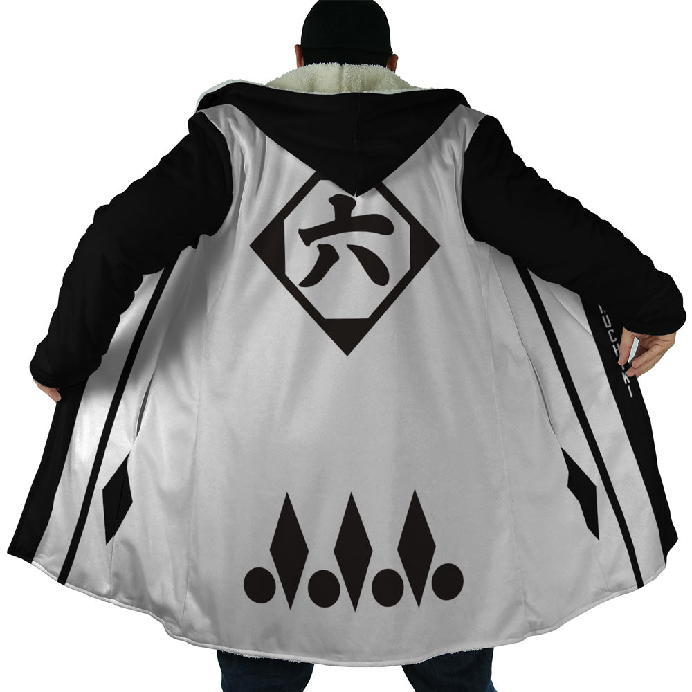 Byakuya Kuchiki 6th Division Captain Gotei 13 Bleach Hooded Cloak Coat - 2XL