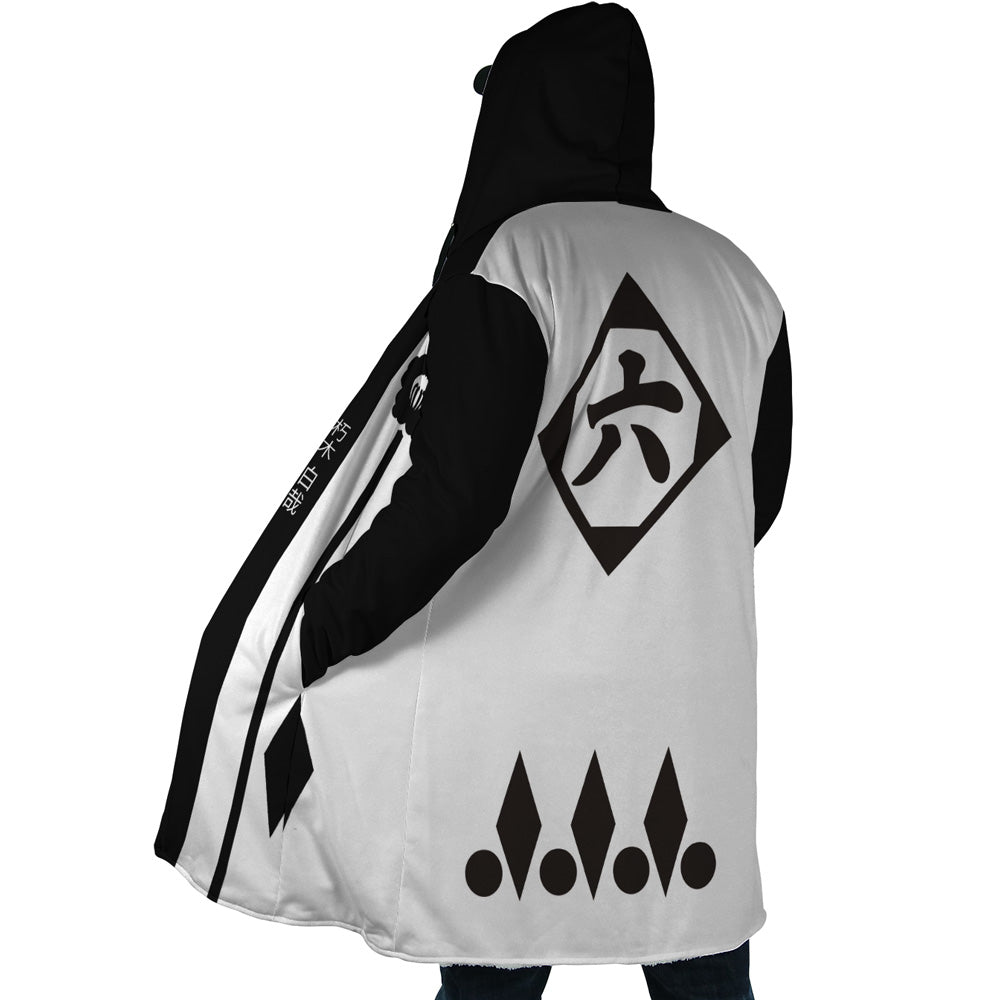 Byakuya Kuchiki 6th Division Captain Gotei 13 Bleach Hooded Cloak Coat - L
