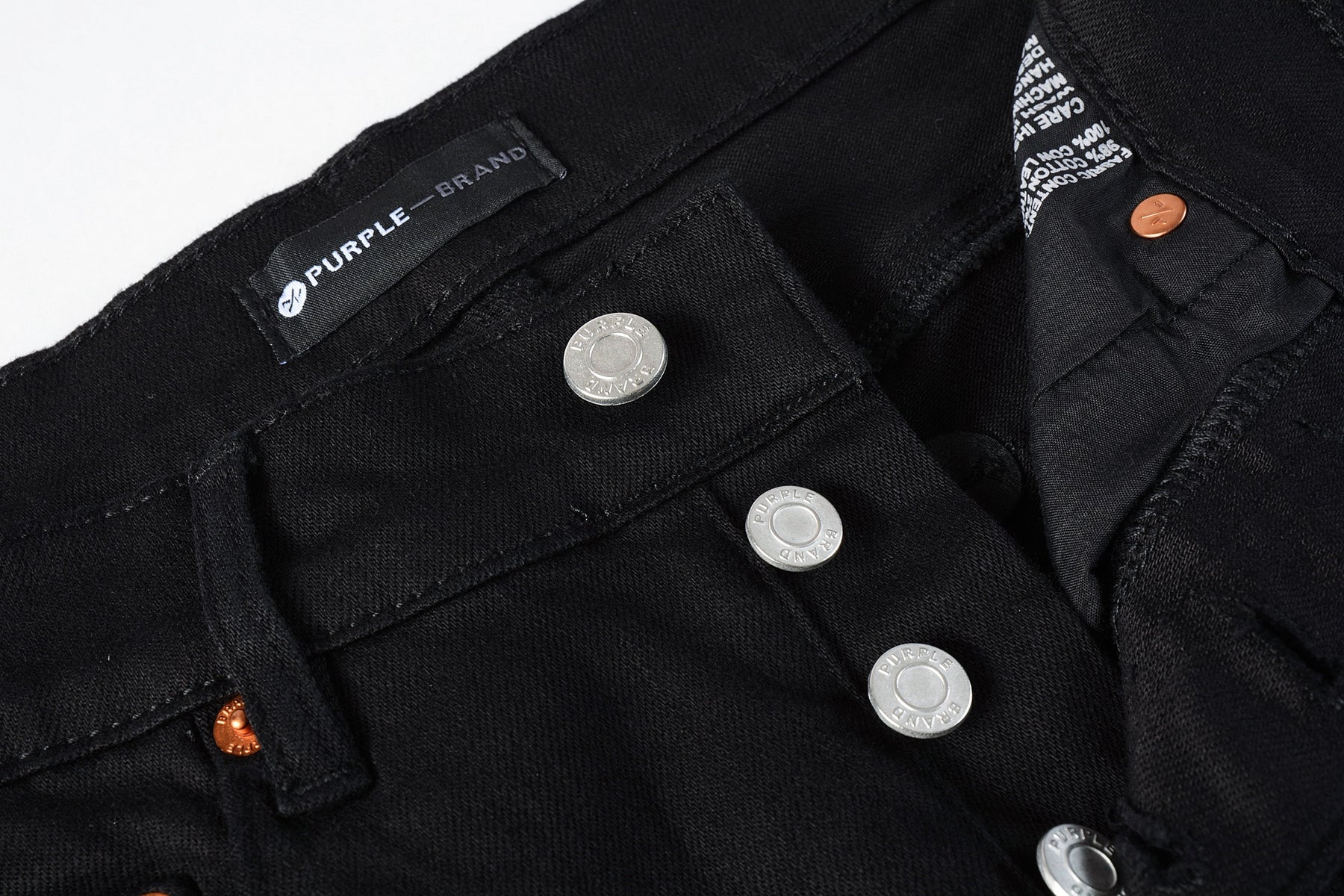 Men Streetwear Skinny Jeans Black Wash with Distressed Rip Details 9022