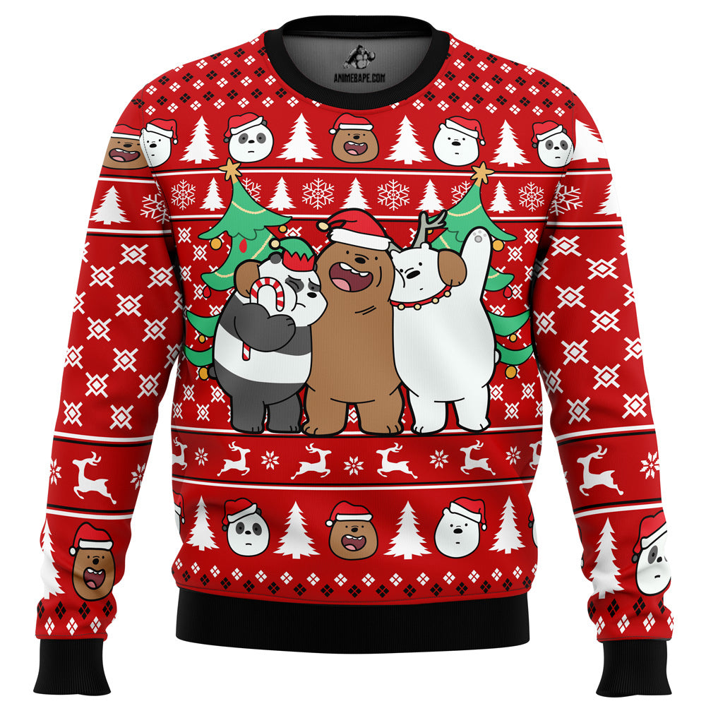 Sweater Christmas Bears We Bare Bears Ugly Christmas - 6XL