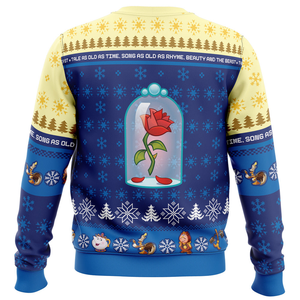 Christmas Beauty and the Beast Disney Ugly Christmas Sweater - 5XL