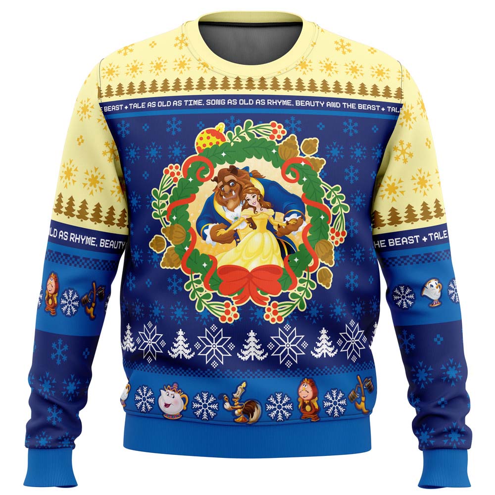 Christmas Beauty and the Beast Disney Ugly Christmas Sweater - 6XL