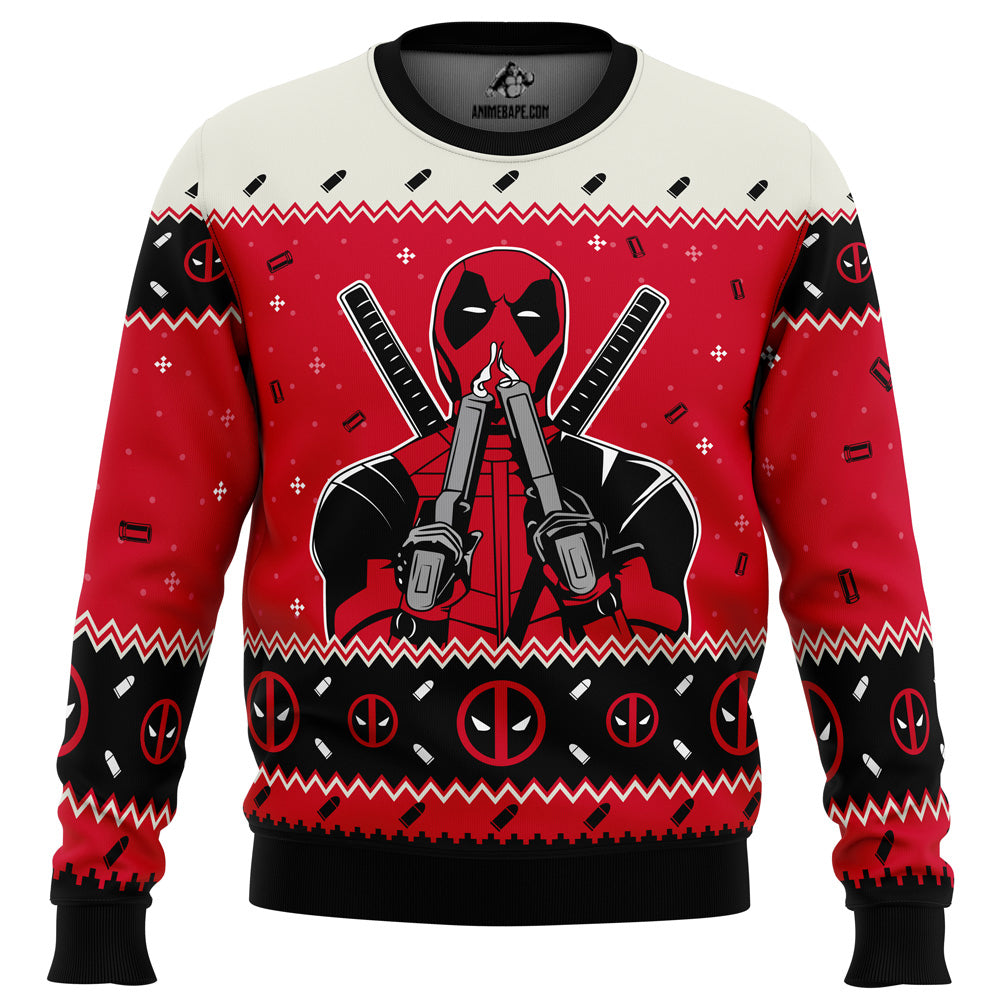 Sweater Christmas Deadpool Marvel Comics Ugly Christmas - 2XL