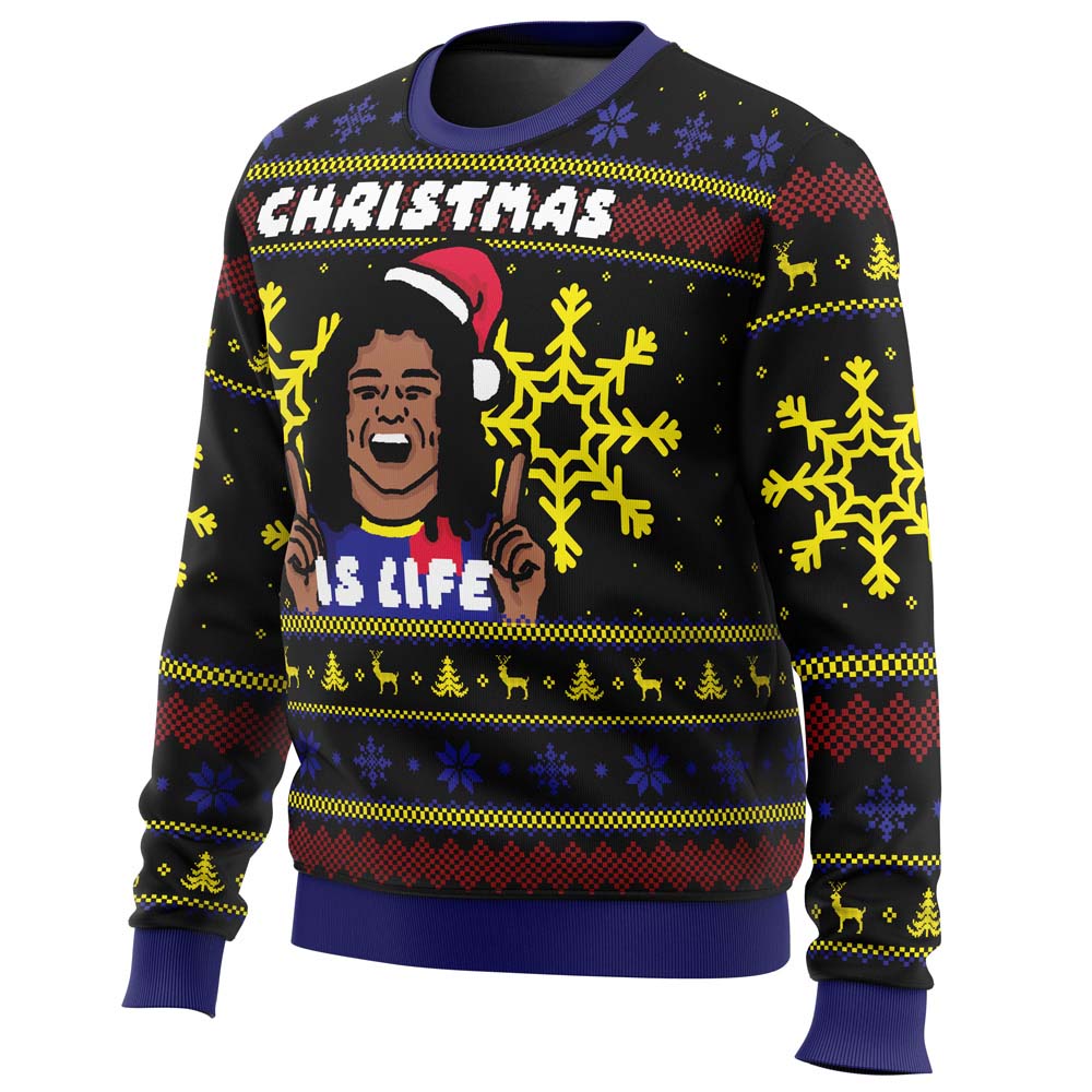Christmas is Life Dani Rojas Ugly Christmas Sweater - 4XL